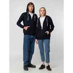 Толстовка на молнии с капюшоном UNIT SIVERGA темно-синяя, размер XS