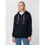 Толстовка на молнии с капюшоном UNIT SIVERGA темно-синяя, размер XS