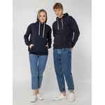 Толстовка с капюшоном UNIT KIRENGA HEAVY темно-синяя, размер XS