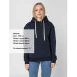 Толстовка с капюшоном UNIT KIRENGA HEAVY темно-синяя, размер XS