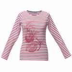 Футболка женская GRAND GRANAT, белая с красным, размер XS