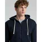 Толстовка на молнии с капюшоном UNIT SIVERGA HEAVY темно-синяя, размер XS