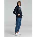 Толстовка на молнии с капюшоном UNIT SIVERGA HEAVY темно-синяя, размер XS