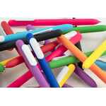 Ручка шариковая SWIPER SOFT TOUCH, неоново-оранжевая с белым