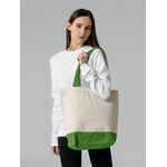 Холщовая сумка SHOPAHOLIC, ярко-зеленая