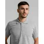 Рубашка поло мужская VIRMA PREMIUM, серый меланж, размер S