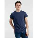 Футболка мужская приталенная REGENT FIT синий меланж, размер XS