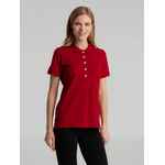 Рубашка поло женская SUNSET красная, размер S