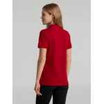Рубашка поло женская SUNSET красная, размер S