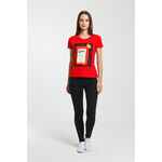 Футболка женская «Сода», красная, размер S