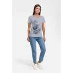 Футболка женская GRAND GRANAT NEW, белая с синим, размер XS