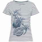 Футболка женская GRAND GRANAT NEW, белая с синим, размер XS