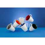 Кружка NEW BELL матовая, белая с черным