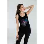 Майка женская VIBRANCE, черная, размер S