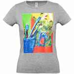 Футболка женская ARTIST BEAR, серый меланж, размер S