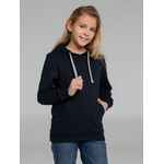 Толстовка с капюшоном детская KIRENGA KIDS, темно-синяя, 12 лет