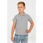 Рубашка поло детская VIRMA KIDS серый меланж, 6 лет