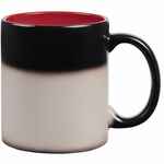 Кружка-хамелеон ON DISPLAY, матовая, черная с красным