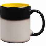 Кружка-хамелеон ON DISPLAY, матовая, черная с желтым