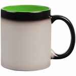 Кружка-хамелеон ON DISPLAY, матовая, черная с зеленым