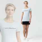 Футболка женская I LOOK FABULOUS, голубая, размер S