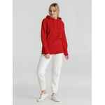 Толстовка с капюшоном унисекс HOODIE, красная, размер XS