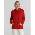 Толстовка с капюшоном унисекс HOODIE, красная, размер XS