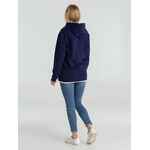 Толстовка с капюшоном унисекс HOODIE, темно-синяя, размер XS