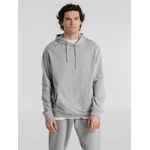 Толстовка с капюшоном унисекс HOODIE, серый меланж, размер XS