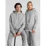 Толстовка с капюшоном унисекс HOODIE, серый меланж, размер XS