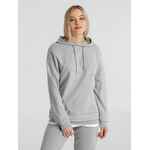 Толстовка с капюшоном унисекс HOODIE, серый меланж, размер XS