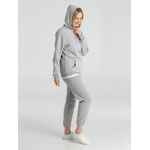 Толстовка с капюшоном унисекс HOODIE, серый меланж, размер XS