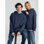 Толстовка с капюшоном унисекс HOODIE, синий меланж, размер 3XL