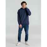 Толстовка с капюшоном унисекс HOODIE, синий меланж, размер 3XL