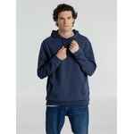 Толстовка с капюшоном унисекс HOODIE, синий меланж, размер 3XL