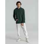 Толстовка с капюшоном унисекс HOODIE, темно-зеленый меланж, размер XS