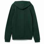Толстовка с капюшоном унисекс HOODIE, темно-зеленый меланж, размер XS
