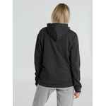 Толстовка с капюшоном унисекс HOODIE, серый меланж (антрацит), размер XS