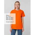 Футболка унисекс T-BOLKA 140, оранжевая, размер S
