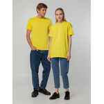 Футболка унисекс T-BOLKA 140, желтая, размер M