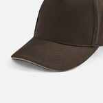 Бейсболка LONG BEACH, коричневая с бежевым