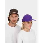 Бейсболка LONG BEACH, коричневая с бежевым