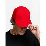 Бейсболка LONG BEACH, красная с белым