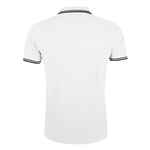 Рубашка поло женская PASADENA WOMEN 200 с контрастной отделкой белая с синим, размер XXL