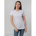 Футболка женская T-BOLKA STRETCH LADY, белая, размер S