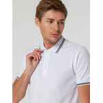 Рубашка поло VIRMA STRIPES, белая, размер S