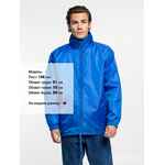 Ветровка унисекс SHIFT ярко-синяя, размер XS