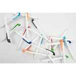 Ручка шариковая FAVORITE, белая с зеленым