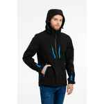 Куртка софтшелл мужская PATROL черная с красным, размер S