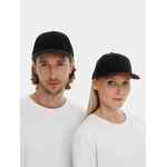 Бейсболка LONG BEACH, черная с ярко-синим